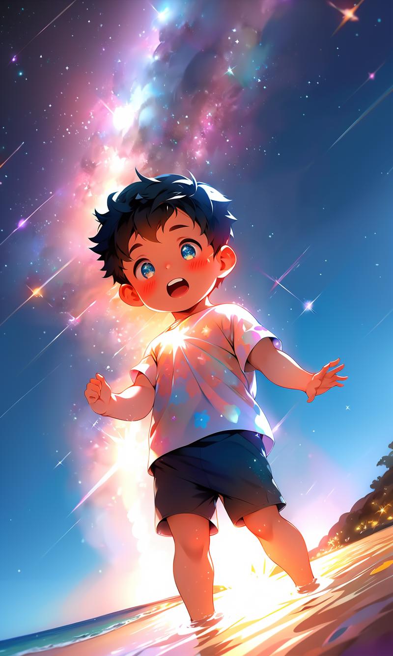 03830-1303116891-, ocean, sparkle, male_focus, horizon, cloud, twilight, open_mouth, child, night_sky, solo, water, 1boy, fireworks, shorts, nigh.png